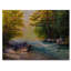 «River Through The Birch Tree Forest II», reproduction sur toile flottante-494564567-494564571