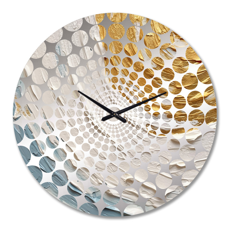 Liljar - Abstract Spirals Wall Clock, Très grand