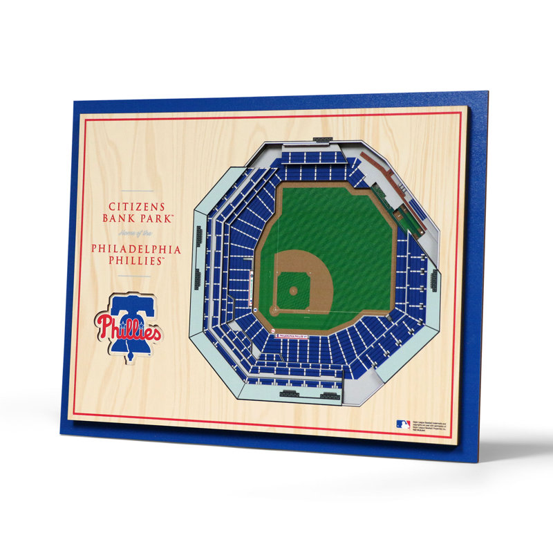 MLB 5-Layer StadiumViews 3D Wall Art, Philadelphia Phillies