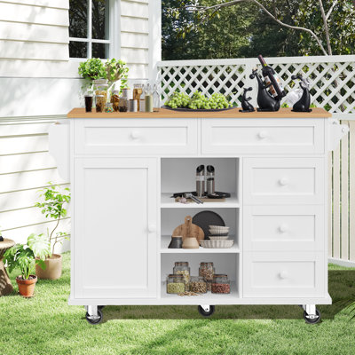 134 cm W Kitchen Island with Top