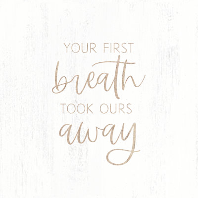 Your First Breath - Wrapped Canvas Print