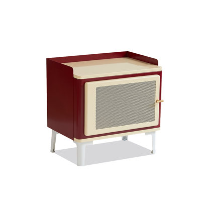 Nordic-Style Vintage Iron Bedside Table, Suitable For Family Use