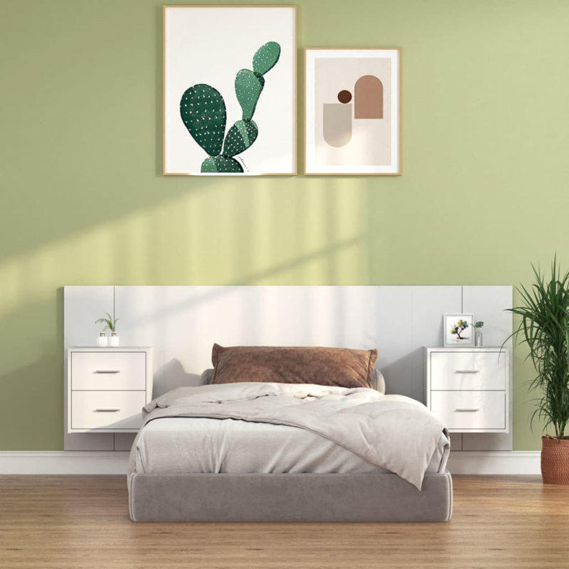 Jasalin Small Single (2'6) Solid Wood Headboard, White