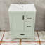 Meuble-lavabo moderne avec lavabo en céramique, 3 tiroirs et armoire à fermeture en douceur-729152612