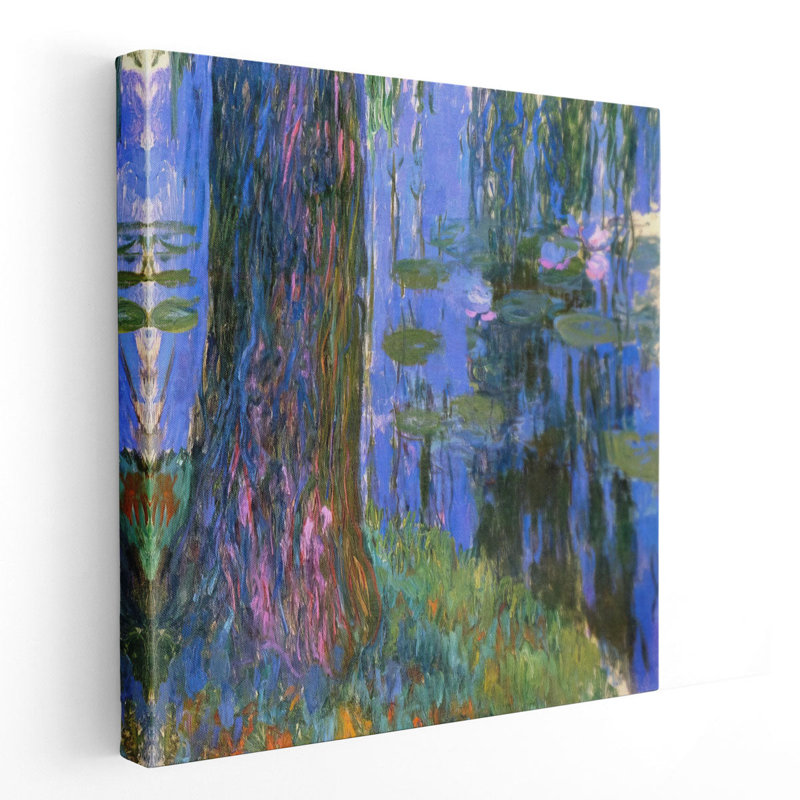 «Weeping Willow and Water-Lily Pond, 1916 - 1919», reproduction d'art sur toile, H 20 po x l 20 po