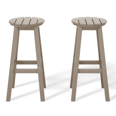 Tabouret de bar rond 29 po Vinnie (ensemble de 2)