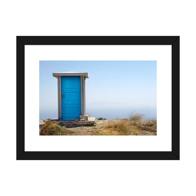 « Blue dimension » par Ben Heine-reproduction de photo, Blanc, H 24 po x l 32 po x P 1 po, Papier encadré noir