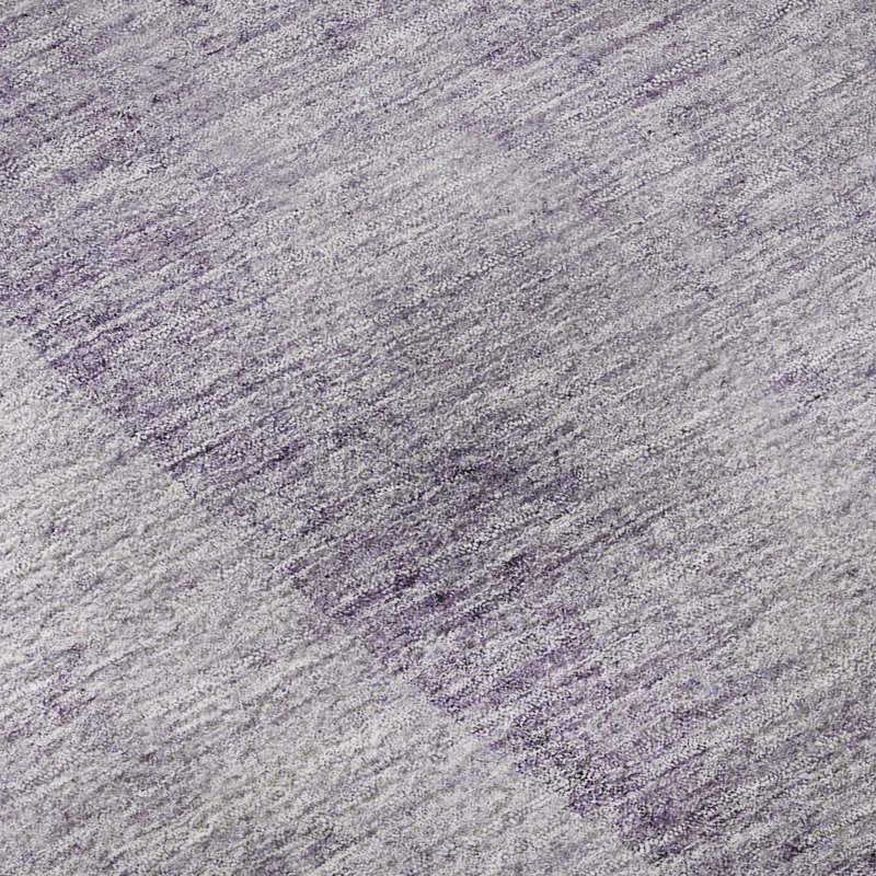 Premium Machine Washable Prisco Purple Rug, Runner 2'3" x 7'6"