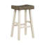 Ensemble de 4 tabourets de bar, table et tabourets de bar en bois d'hévéa massif-173310544