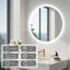 Round Lighted Wall Mounted Bathroom Mirror-1561988365