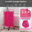 10 Drawer Rolling Storage Cart Scrapbook Paper Office School Organizer Hot Pink