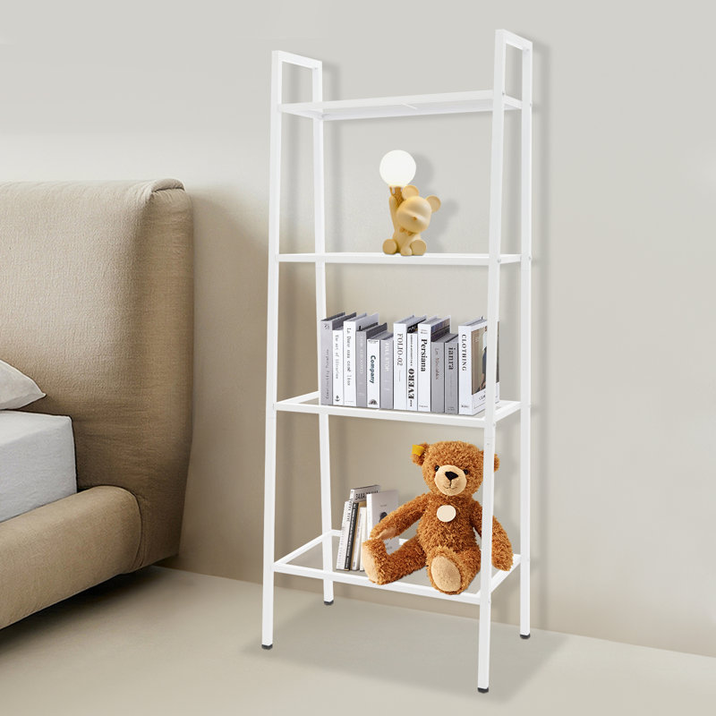 Tablette de rangement à 4 niveaux, Blanc