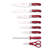 Rorik Red 14 Piece Cutlery Block Set