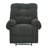 Deyra Modern Upholstered Manual Recliner Chair with Overstuffed Cushioning and Padded Footrest-126227819