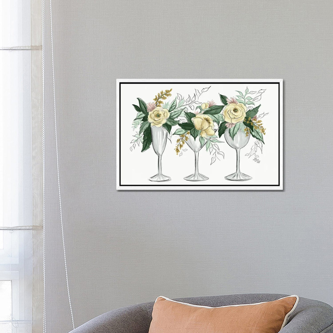 Sunflower Bee Happy by Lily & Val - Print on Canvas