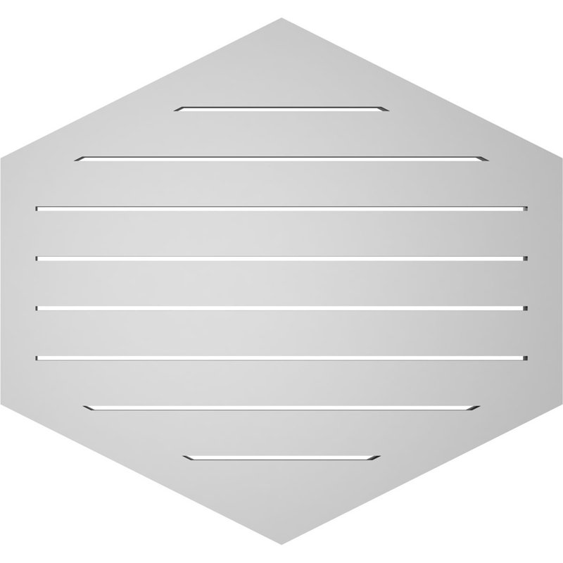 Pente verticale verticale en uréthane 6 pi, 30" H x 32" W x 1.5" D