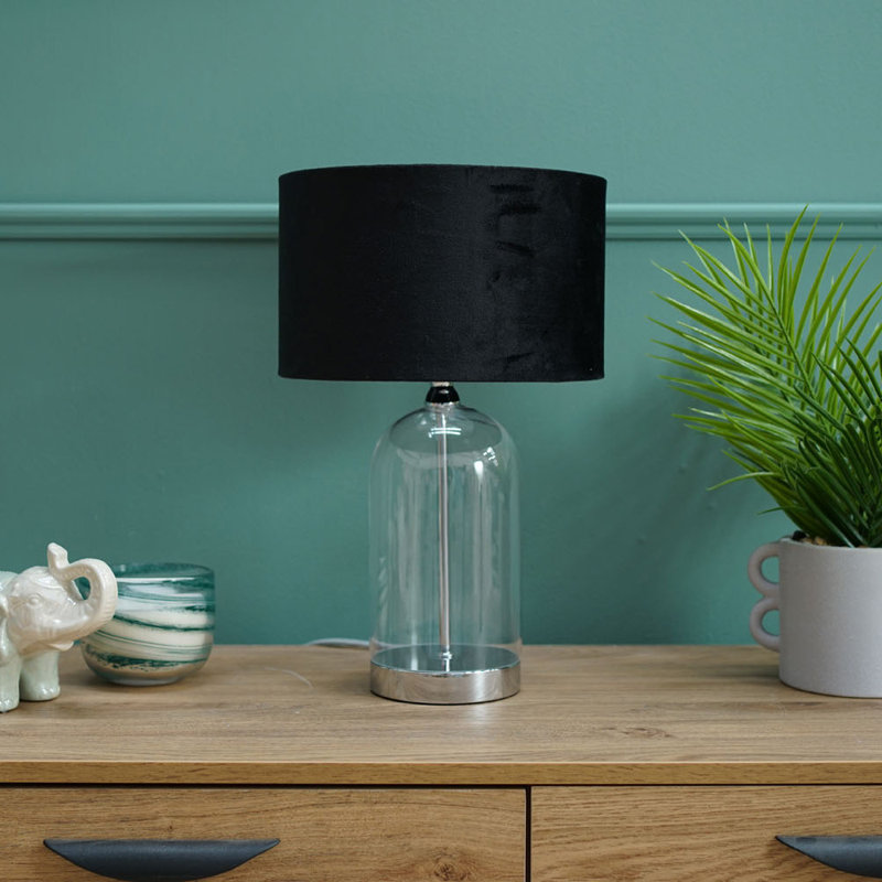 45cm Desk Lamp, Black, Silver