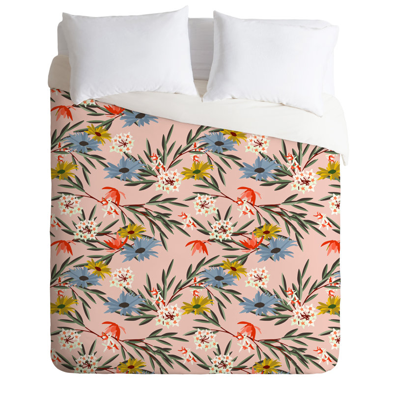 Holli Zollinger Polyester Floral Duvet Cover, King Duvet Cover + 2 King Shams