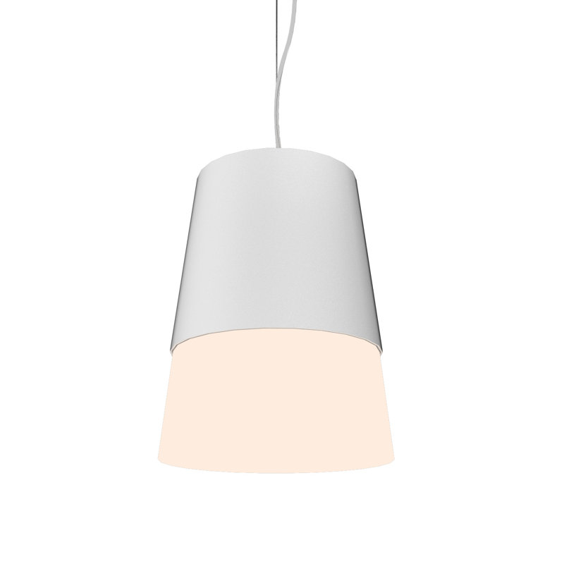 Cônico 1 - Light Pendant, Maple, Matte Black, 12.99" H x 10.83" W x 10.83" D