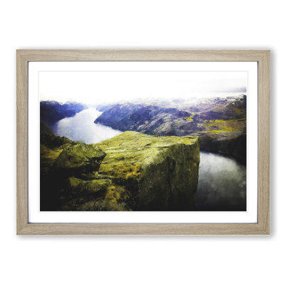 Preikestolen in Forsand Norway - Framed Print
