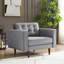 Fauteuil en velours 37,5 po-410305754
