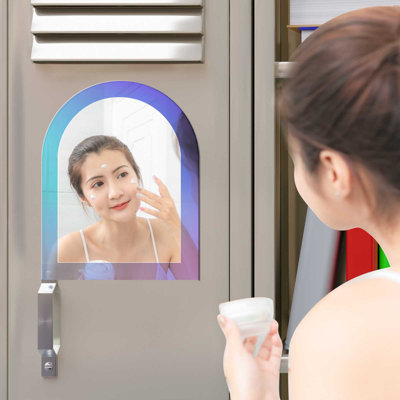 Decorative Mirror Sticker For Student Storage Cabinets Refrigerator Magnetic Suction Mirror Storage Cabinet Mirror Sticker
