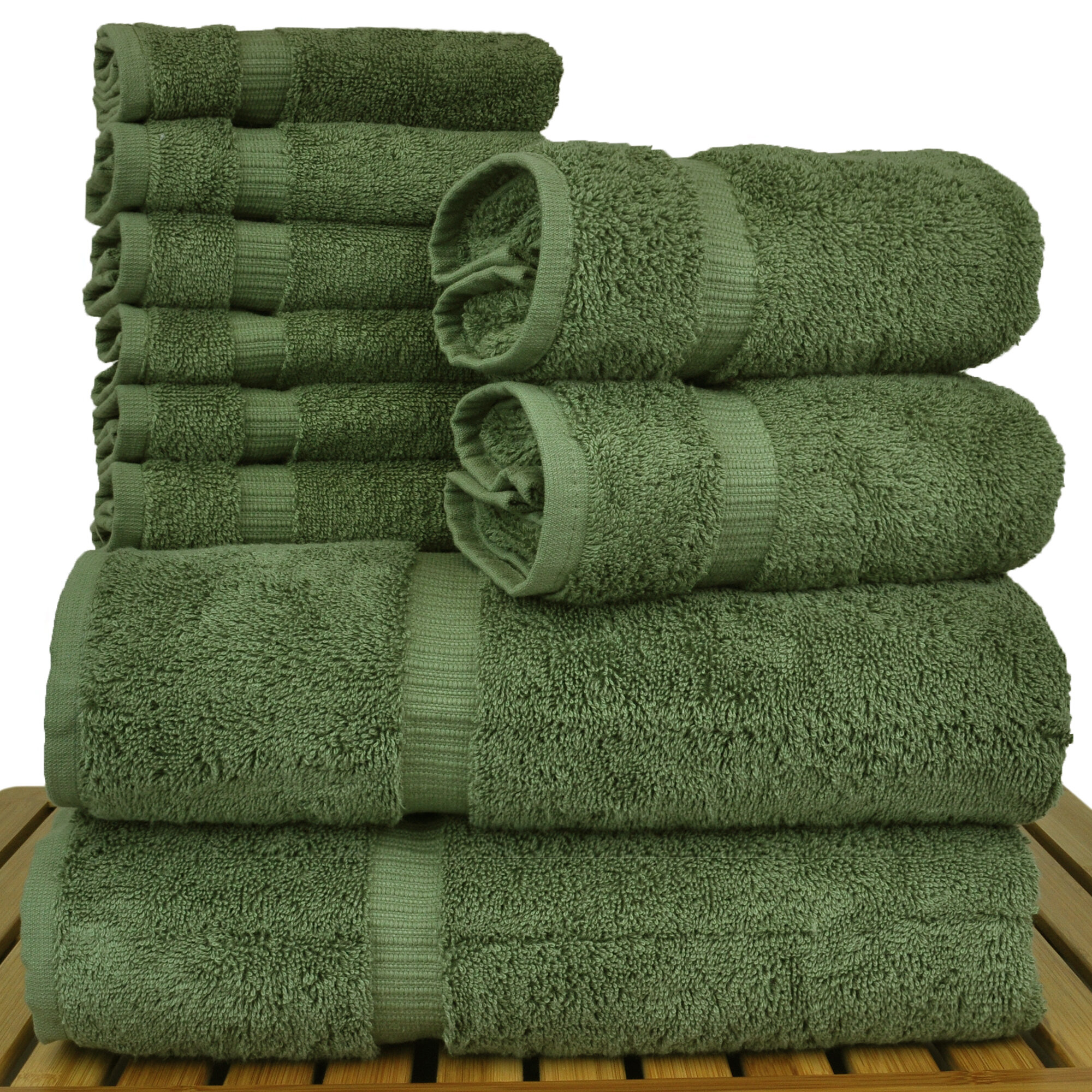 Superior Soft Rayon from Bamboo and Cotton Bath Towel - (Set of 2