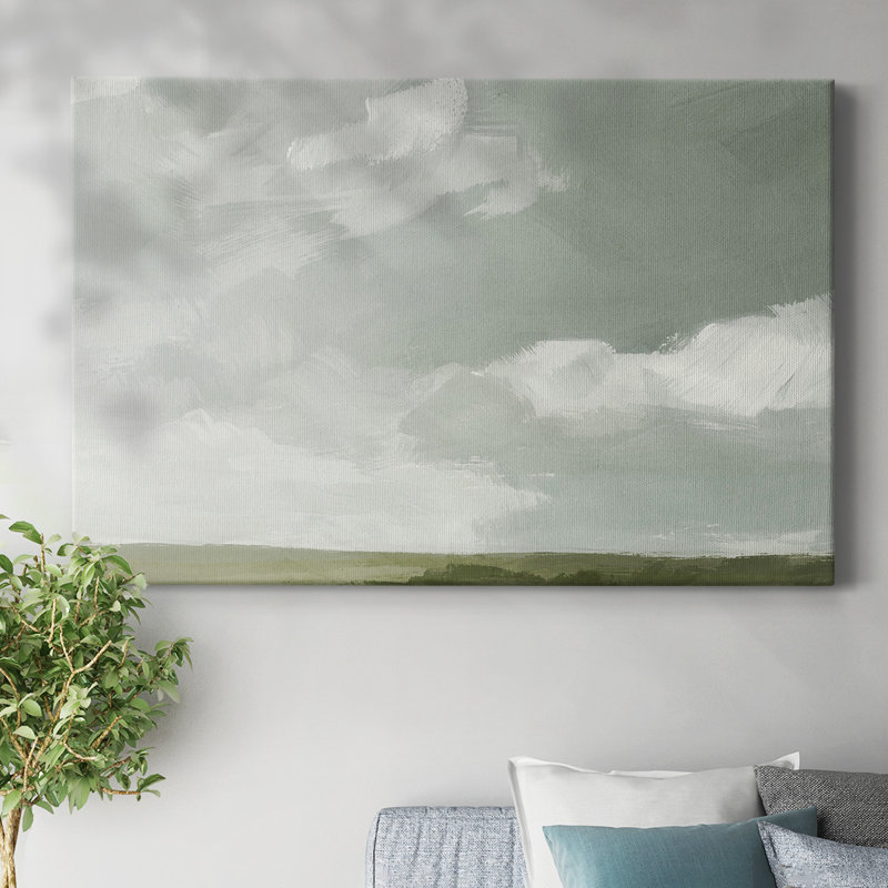 Gray Stone Sky II-Gallery Wrapped Canvas, 24" H x 36" W