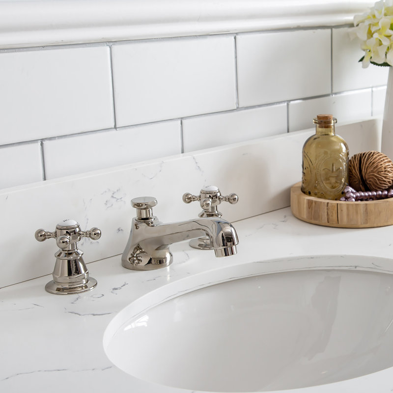 Palace 60'' W Double Vanity, Cashmere Gray, Polished Nickel