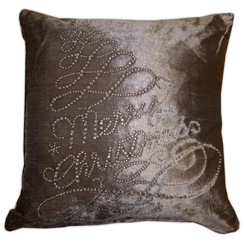 Jarod Square Cushion Cover, Silver