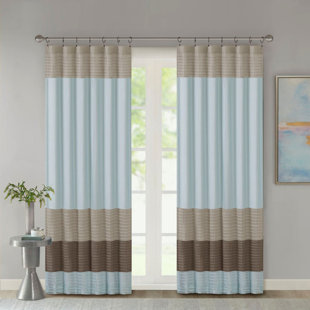 Polyoni Pintuck Curtain Panel(Only 1 Pc Panel)