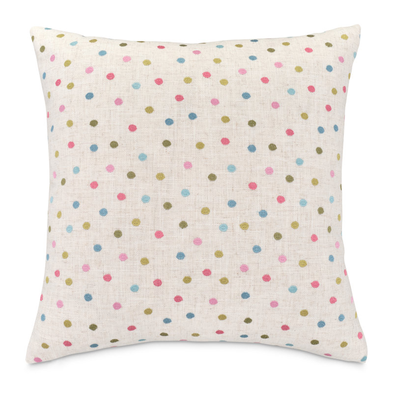 Boho Linen Square Pillow Cover & Insert