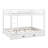 Bunk Bed With Ladder And Trundle, Solid Wood Bunk Bed For Kids Adults Teens Bedroom-1896158255