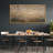Horizon Atmospheric Landscape with Earthy Tones - Large Framed Canvas Master Bedroom Wall Art Print-1371394270-1371394268