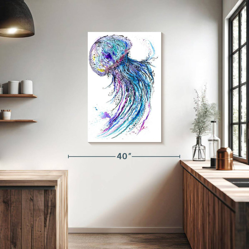 Brampt Vibrant Jellyfish, 39" H x 26" W