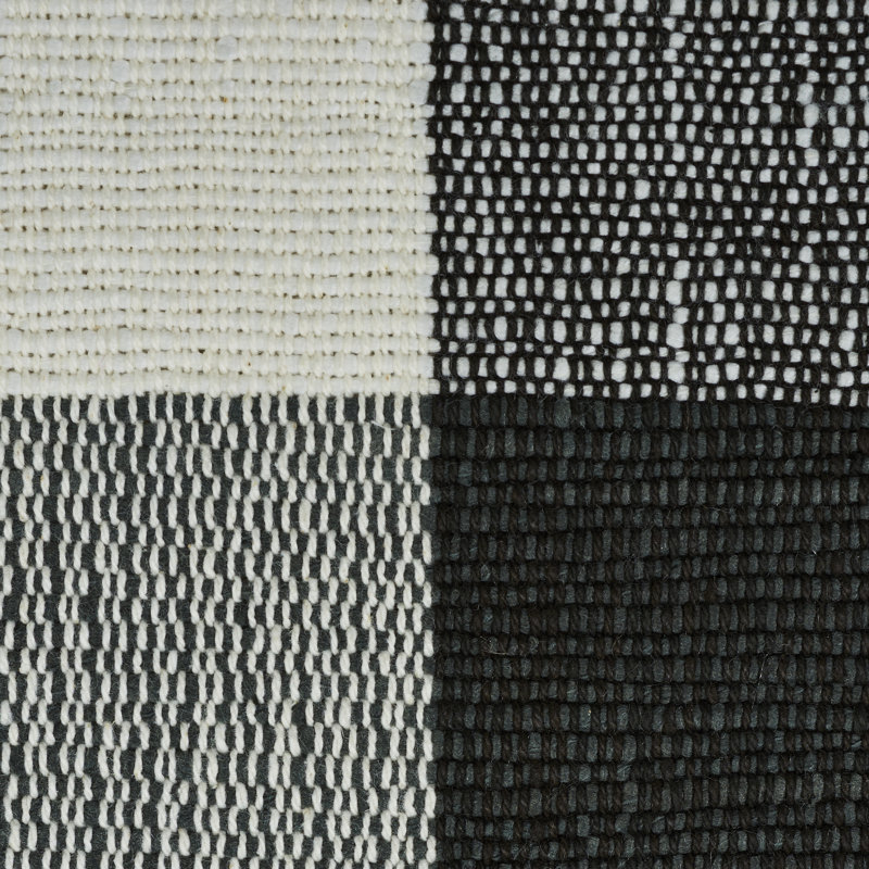Barnes Performance Check Fabric, Black
