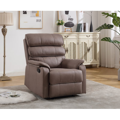 Fauteuil inclinable manuel moderne en similicuir