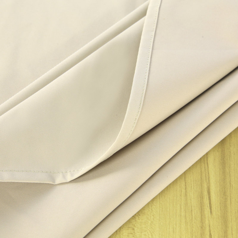 Nappe imperméable infroissable en polyester l 52 po x L 52 po pour l'intérieur et l'extérieur, L 52 po x L 52 po, Beige