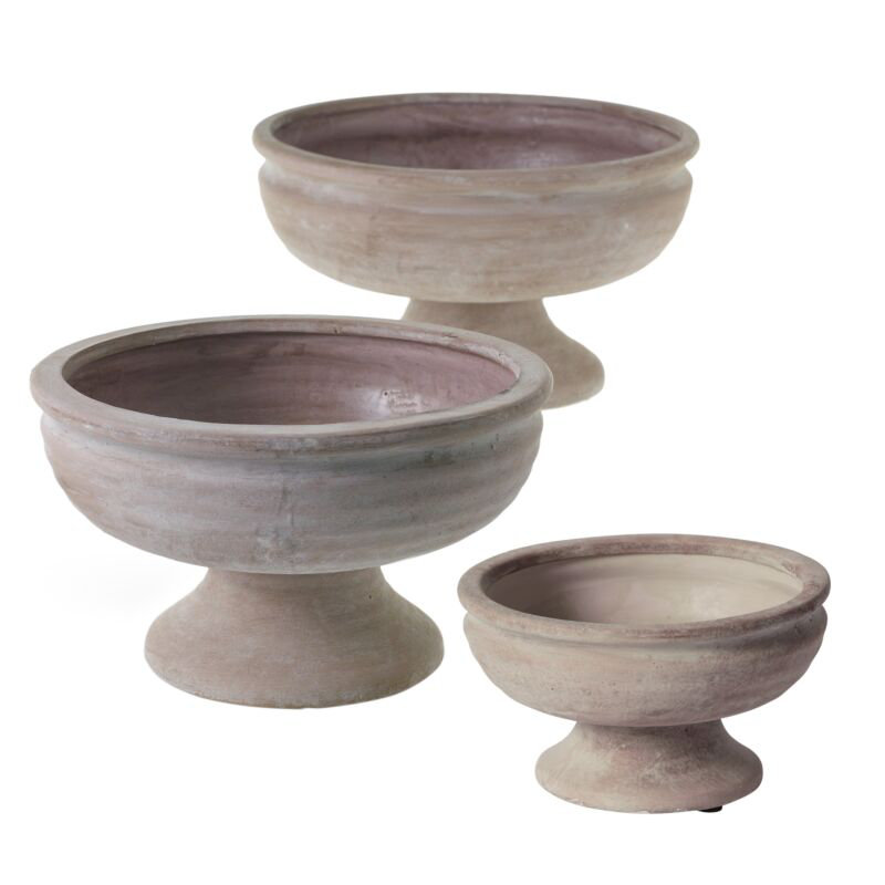 Hettie Handmade Ceramic Urn Planter, 7.25" H x 12.25" W x 12.25" D