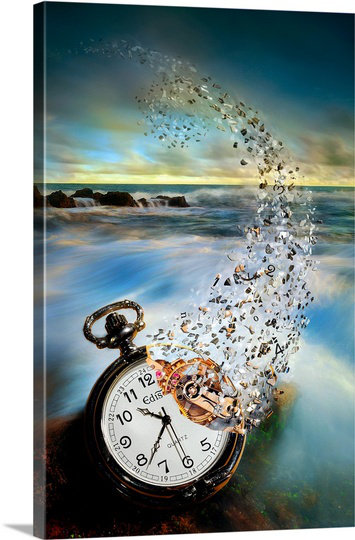 "the reversing time" par sandy wijaya, impression sur toile, H 36 po x l 24 po x P 1,5 po