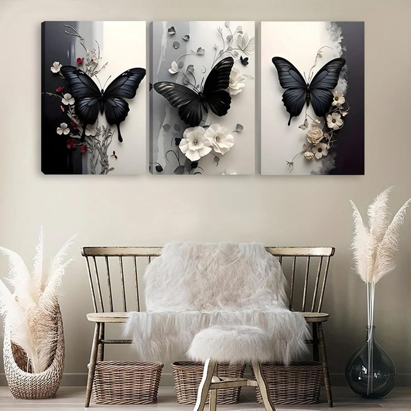 3 Piece Wrapped Canvas Print, 40 cm H x 30 cm W