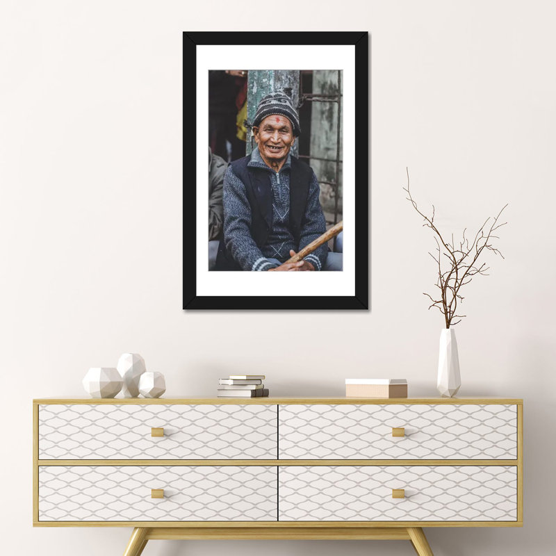 « kathmandu, népal » par luke anthony gram, reproduction d’impression sur toile tendue, H 24 po x l 16 po x P 1 po, Blanc