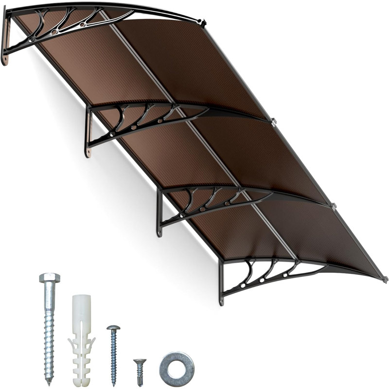 Auvent de porte fenêtre, H 120 po x l 37,4 po x P 40 po