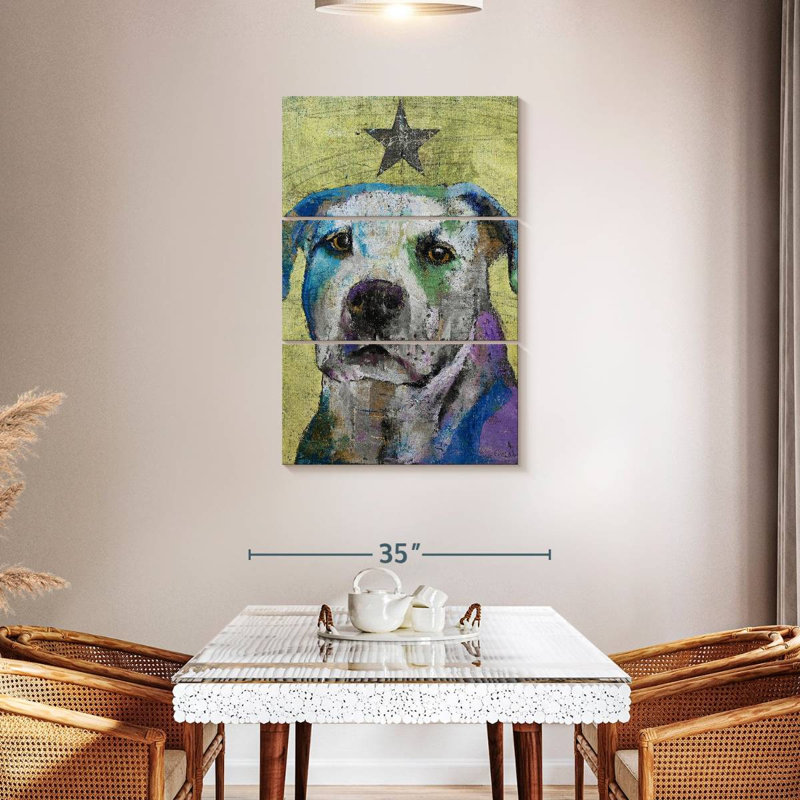 Brampt Pit Bull Terrier, 45" H x 28" W