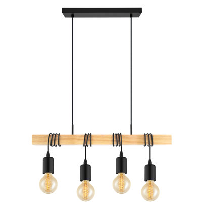 Collinward 4 - Light Black Kitchen Island Pendant