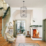 8 - Light Dimmable  Lantern Rectangle Chandelier