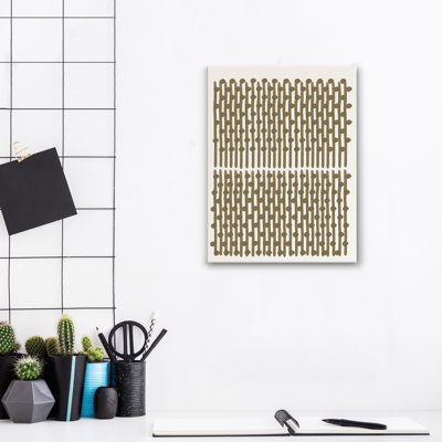 «Alvaro Abstract Neutral CLVI» par ChiChi Decor, impression sur toile tendue