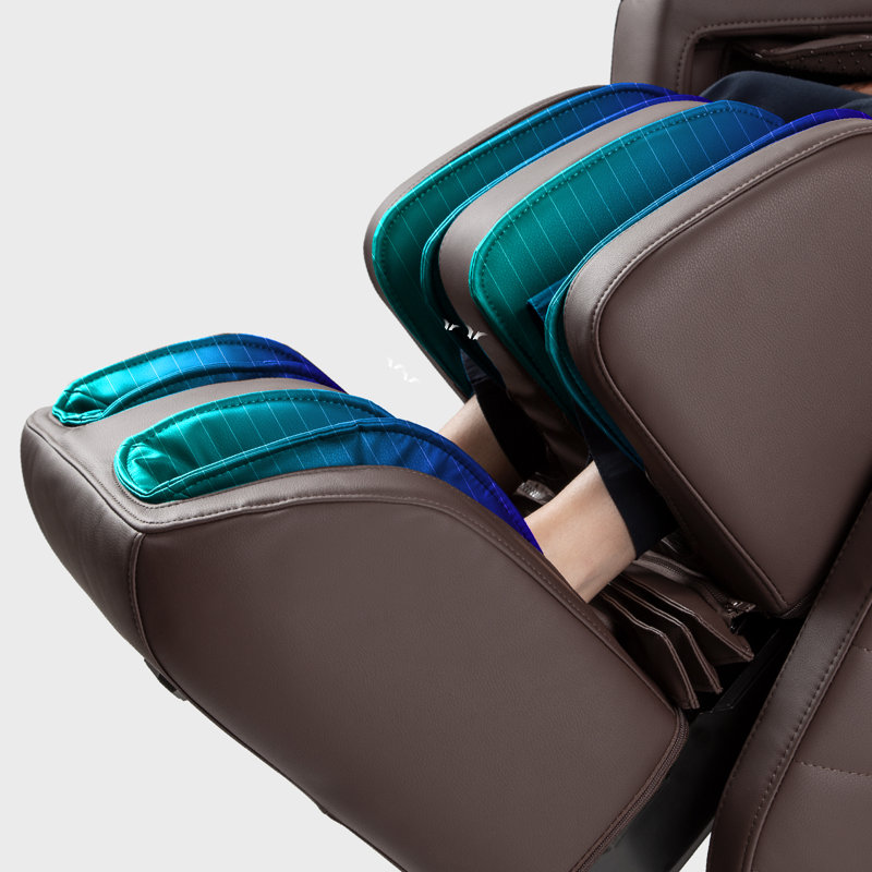 Black Faux Leather 3D Signature Massage Chair with Zero Gravity Recline