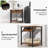 Simple Bedside Table with Open Storage Shelf, Charging Station, Easy to Assembly-200053754