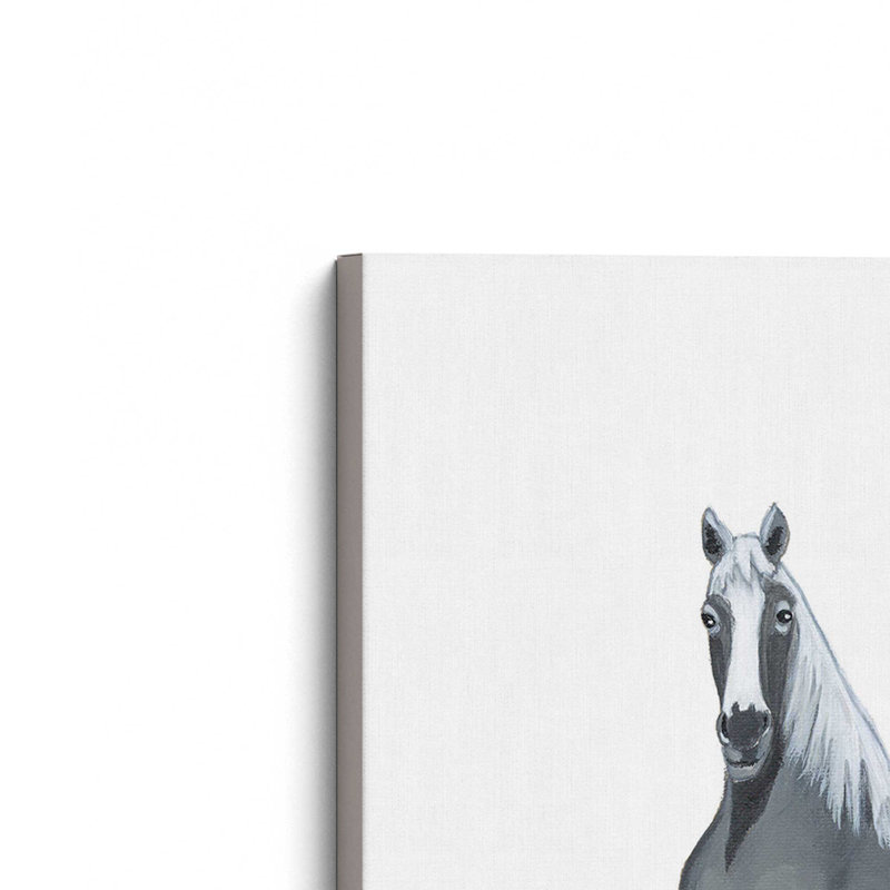 «Horse in Tub» par Ashley Justice, reproduction d'art, L 12 po x H 16 po, Ne s’applique pas, Toile tendue
